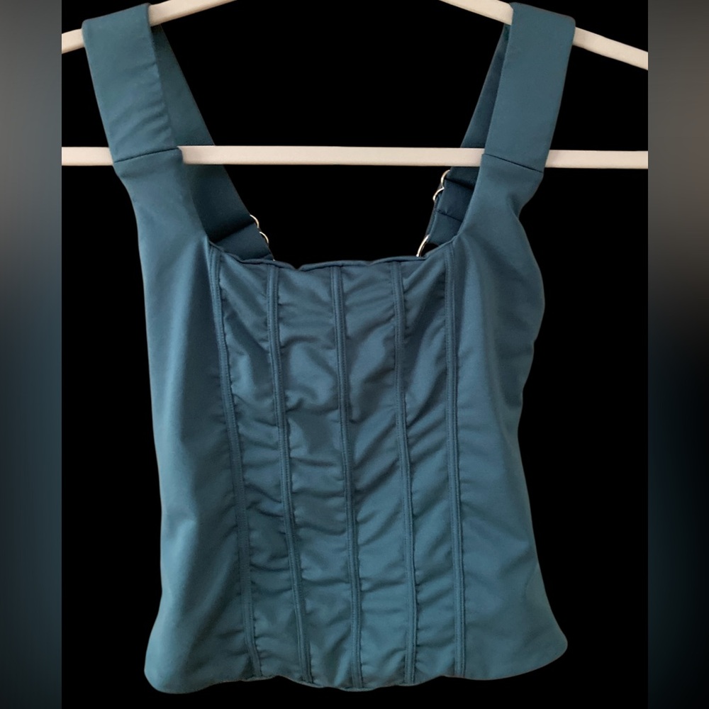 EUC Rad Tween Charlotte Tankini Top Teal size 10